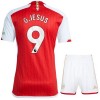 Camiseta de fútbol Arsenal 2023-24 G. Jesus 9 Niño 1ª equipación